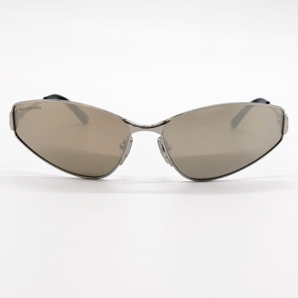 NEW BALENCIAGA SUNGLASSES BB0335S 006 SILVER UNISEX EYEWEAR main image 7